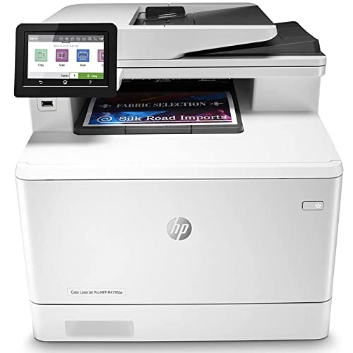 HP Color LaserJet Pro M479fdw All-in-One Wireless Laser Printer, Print & Copy & Scan & Fax, 28ppm, 600 x 600dpi, Auto 2-sided Printing, 4.3" Color Touchscreen Display, Wi-Fi, Bundle with Printer Cable