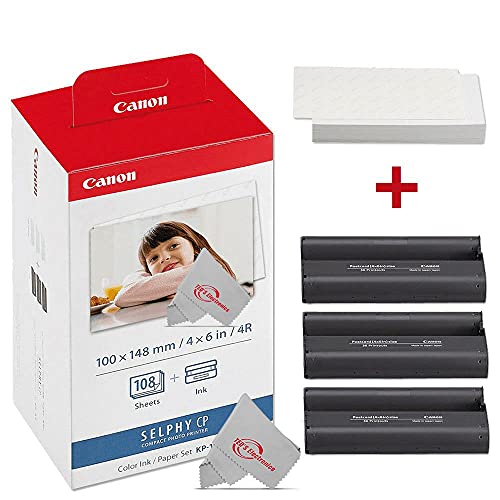 Canon Selphy CP1000 Compact Import Model Photo Printer + Accessory Set