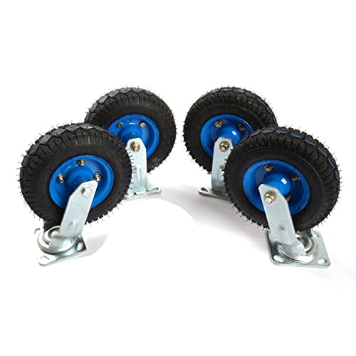 TekniS 8-Piece Universal Wheel Casters - Small, Labor-Saving, Anti-Rust, Wear-Resistant - Ideal for Trolleys, Furniture, Shelves, Workbenches