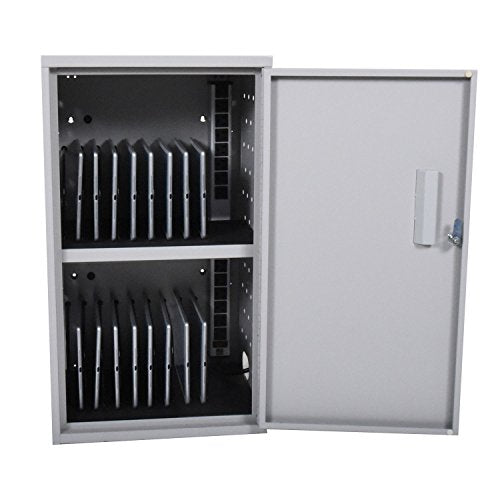 Offex 16 Tablet Laptop Chromebook Vertical Wall Desk Charging Box (OF-LLTMWV16-G)