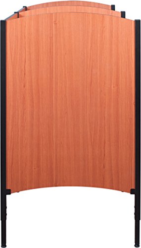 Balt 90294 Up-Rite Height Adjustable Sit to Stand Carrel Workstation, Cherry, Starter Unit, 46.3" - 58.3"H x 31"W x 30"D