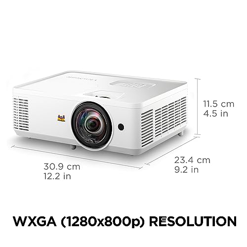 ViewSonic Short Throw Projector PS502W 4000 Lumens WXGA with HDMI and USB Connectivity