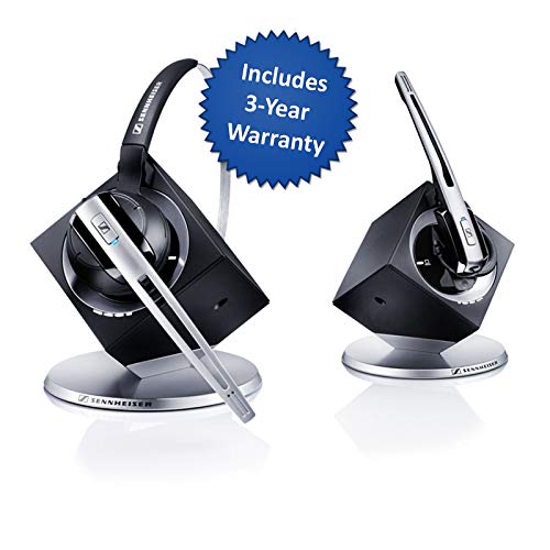 Sennheiser OfficeRunner Convertible Wireless Office Headset with Microphone - DECT 6.0 (Classic Silver)