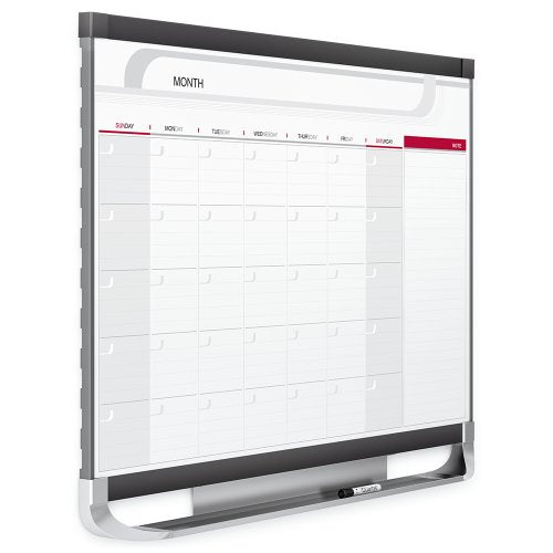 Quartet Dry Erase Calendar Board, Planner, Magnetic Whiteboard, 4' x 3', Monthly, Total Erase Surface, Prestige 2 (CP43P2)