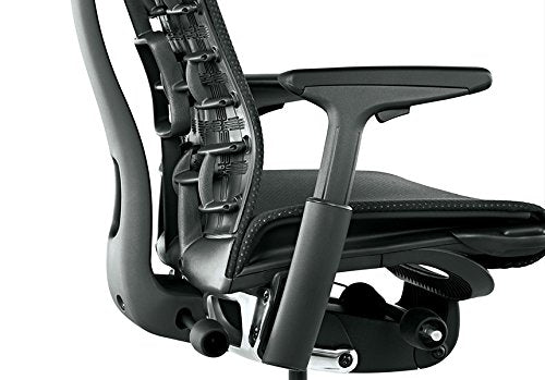 Herman Miller Embody Ergonomic Office Chair | Adjustable Arms & Carpet Casters | Black Rhythm