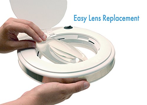 Aven ProVue Solas Magnifying Lamp XL58 with Interchangeable 8-Diopter Lens [3X]
