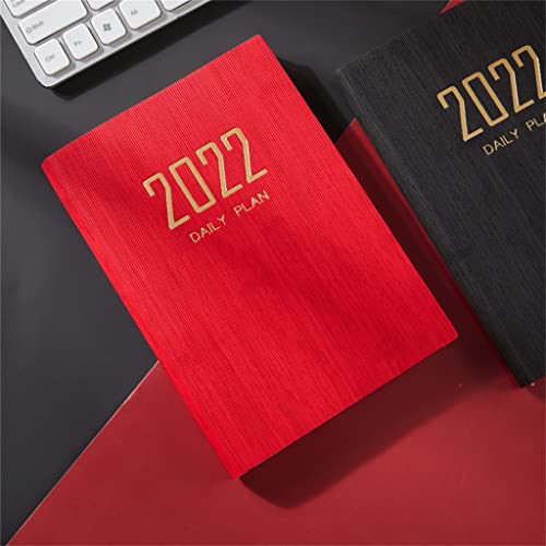 YFQHDD Time Management Schedule Book 2022 Color Calendar Dates Table Coil Planner Reminder Timetable Desk A5 Notebook (Color : A, Size : A5)