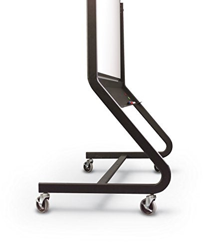Best-Rite Euro Reversible Mobile Dry Erase Easel, Double Sided Porcelain Steel Markerboard, 40 x 30 Inch Panel (667RU-DD)