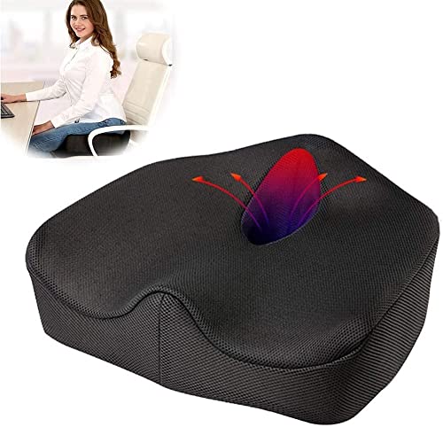 Seat Cushion and Lumbar Support Pillow Orthopedic for Office Chair - Relieve Lower Back Pain, Women