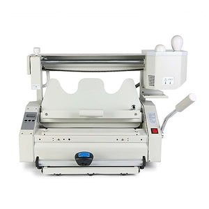 DRMEE White 4 In 1 Manual Glue Book Binding Machine - 160 Books, Milling Spine Rougher
