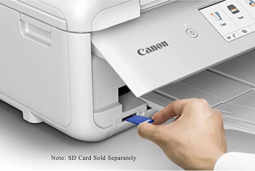Canon PIXMA TS9521C All-in-One Wireless Crafting Color Inkjet Printer, White - Print Scan Copy - 4.3" Touchscreen