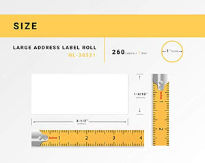 HOUSELABELS Compatible DYMO 30321 Address Labels (1-4/10" x 3-1/2") Compatible with Rollo, DYMO LW Printers, 200 Rolls / 260 Labels per Roll