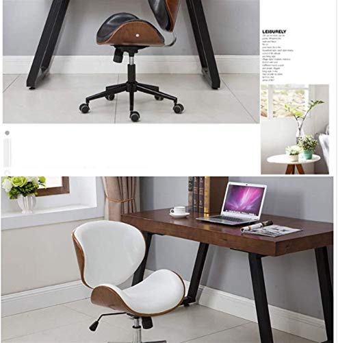 Video Game Chairs Home Office Desk Chairs Office Chairs with Lumbar Support Office Chairs & Sofas Retro Computer Chair,Nordic Simple Modern Wooden Office Chair,Home Leather Chair Rotating Conference C
