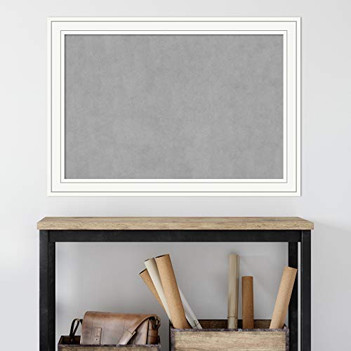Craftsman White Framed Magnetic Board (40.88 x 28.88 in.) - Magnet Board, Organization Board - Large
