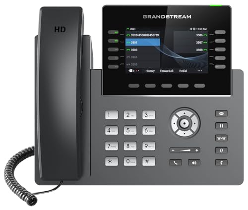 MM MISSION MACHINES Business Phone System G400 Bundle: Grandstream 2615 Phones + Server + Free 1 Year Phone Service (4 Phone Bundle)