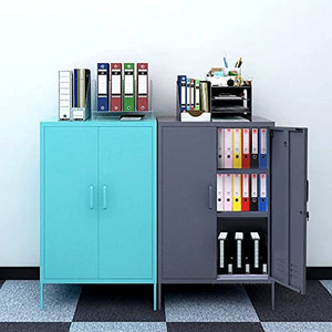 UANGLI Metal File Cabinet Office Furniture Storage Cabinet - Vertical File Cabinet (Color: F)