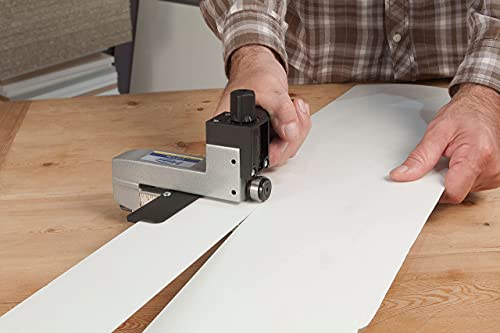 Virutex C015L Portable Handheld Plastic, Laminate, Melamine and Wood Veneer Slitter and Cutter with Micrometric Measure, Clean Cut and No Waste, Straight Stripe Guide Quick Easy Adjustment and Lightweight ‎3.37 lb