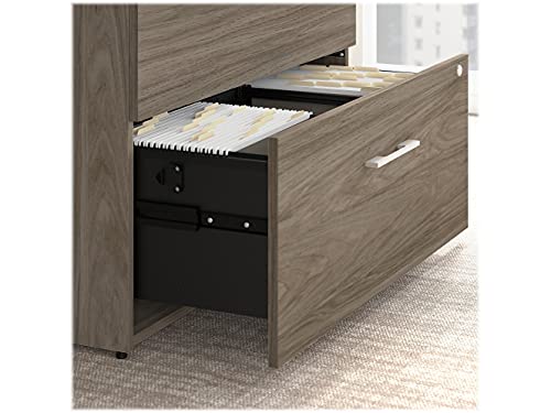 bbf Bush Business Furniture Office 500 2-Drawer Lateral File Cabinet, Locking, Letter/Legal, Modern Hickory