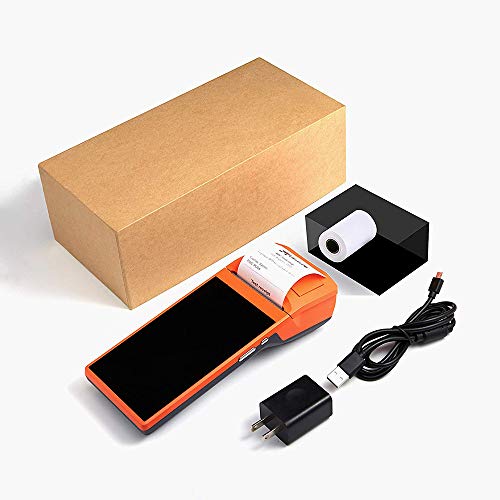 MUNBYN POS Printer, Android POS Terminal Printer 5.5 inch Receipt Printer with 3G WiFi BT Camera Loyverse iREAP and CashStock Handheld PDA Data Terminal Collector Barcode Built-in All-in-One