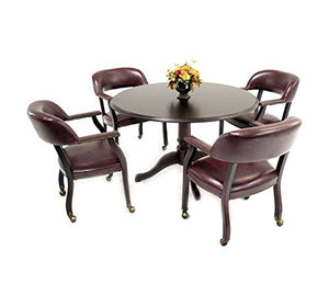 Traditional Round Conference Table - 42" Diameter Mahogany Dimensions: 29"H x 42" Diameter Weight: 66 lbs