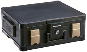 Honeywell Safes & Door Locks LHLP1104G 1 Hour Fire Safe Waterproof Safe Box Chest with Carry Handle, Large, 1104, Black