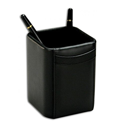 Dacasso Leather Desk Set, 7-Piece, Black