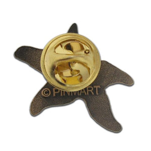 PinMart Starfish Pin and Story Make a Difference Lapel Pin on Card