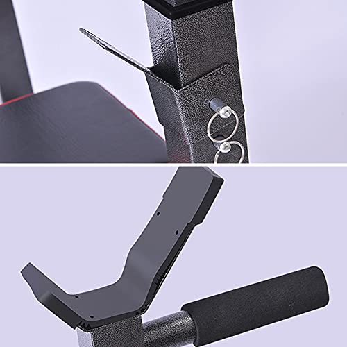 N / B Multifunctional Bench Press Barbell Rack, Weight Benchs Barbells Set, Foldable Adjustment Easy Store Home-Based Strength Training Fitness Equipment, Black