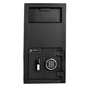 AdirOffice Keypad Lock Drop Box Safe - Industrial Strength Security Storage with Digital Lock - Safety for Home & Business Use (Large)