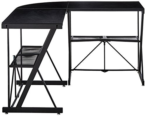 Origami RDE-01C Corner Computer Desk, Large, Black