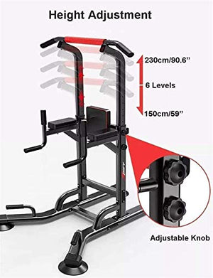 ZXNRTU Strength Training Equipment Strength Training Dip Stands Power Tower Resistant, Dive Stands for Home Gym Strength Training Fitness Adjustable Equipment Support Workout Station Pull Up Push Up