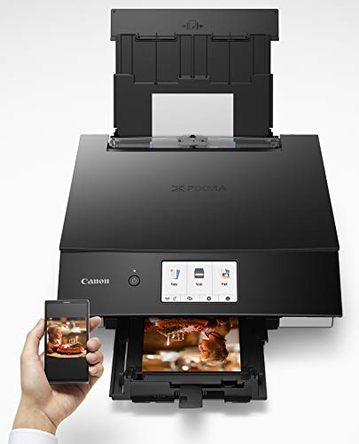 Canon TS8220 Wireless All in One Photo Printer with Scannier and Copier, Mobile Printing, Black, Amazon Dash Replenishment Ready