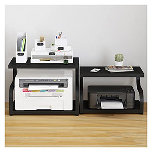 GUOQUNYC Printer Stand Shelf Large Printer Stand，Turn-N-Tube Display Rack，Desktop Multifunction Printer Copier Scanner Shelf Stand（Four Colors） Scanner Storage Shelf (Color : Wood Color)