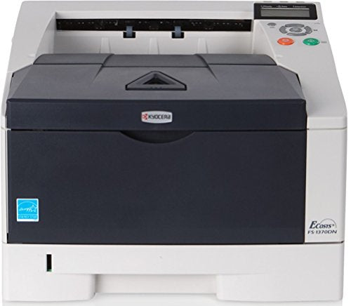 Kyocera 1102L02US0 ECOSYS FS-1370DN Black and White Desktop Printer, Up to 37 pages per minute, Duplex functionality for double-sided printing as standard, Max. paper capacity of up to 800 sheets