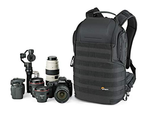Lowepro ProTactic 350 AW II Modular Backpack with All Weather Cover for Laptop Up to 13 Inch for Professional Cameras, Mirrorless, CSC and Drones, LP37176-PWW, Black