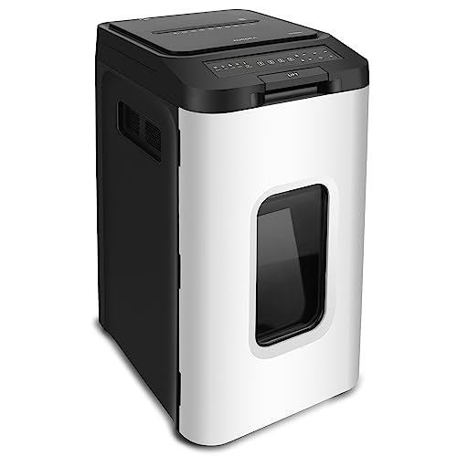 Aurora Commercial Grade 400-Sheet Auto Feed High-Security Micro-Cut Paper Shredder