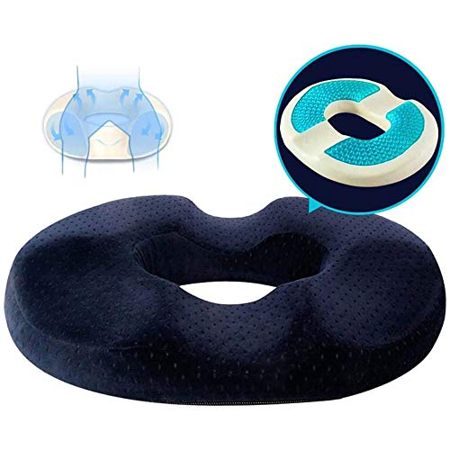 Bamboo Charcoal Core Seat Cushion - Memory Foam Orthopedic Pad