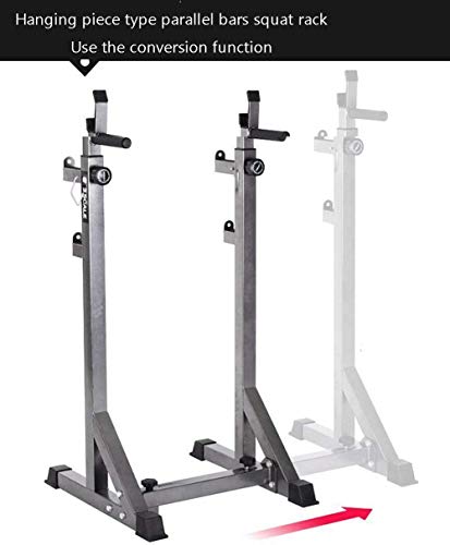 COLOM Squat Rack Stand Barbell Free Press Bench Home Gym Barbell Rack, Adjustable Bench Press Rack, Portable Steel Rack Bench Squat Pole Home Fitness Equipment Exercise Equipment Strength Training