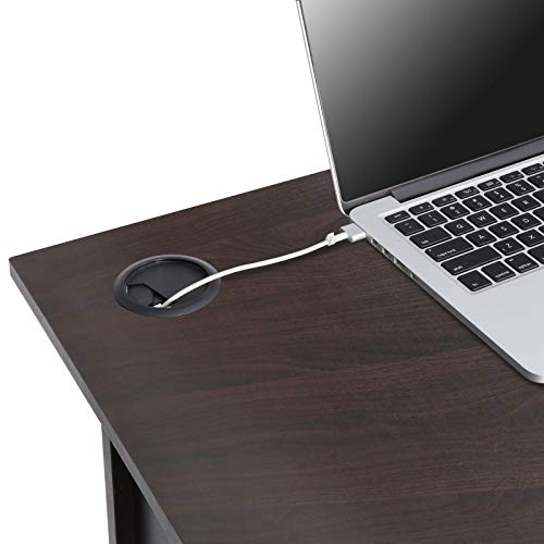BJYX L-Shaped Computer Desk Corner Home Office Workstation Large Laptop Table Shelves