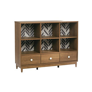 Sauder 416925 Console Bookcase, Fine Walnut Finish