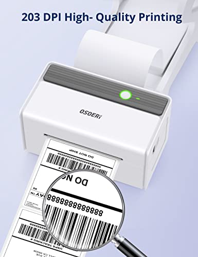 Thermal Label Printer, Osoeri Shipping Label Printer, 4X6 Desktop Label Printer for Shipping Packages & Small Business Compatible with USPS, UPS, FedEx, Shopify, Amazon, Ebay, Support Windows Mac