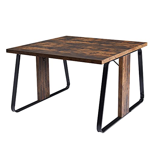 SUFUBAI Industrial Computer Desk, Rustic Study Table Office Desk Workstation Study Writing Desk for Home Office