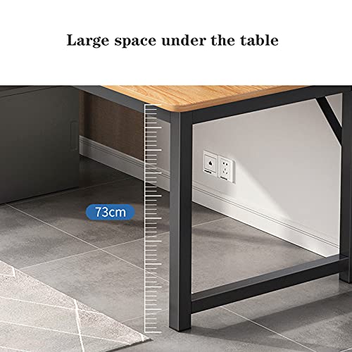 Modern Simple Style Computer Desk 29.6 Inches High Industrial Study Writing Table - White 1 Meter
