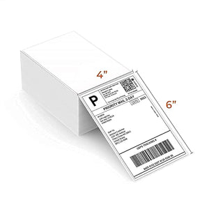 MUNBYN USB Upgrade Label Printer, Thermal Printer for Barcodes-Labels Labeling with MUNBYN Thermal Direct Shipping Label (Pack of 500 4x6 Fan-Fold Labels) - Commercial Grade