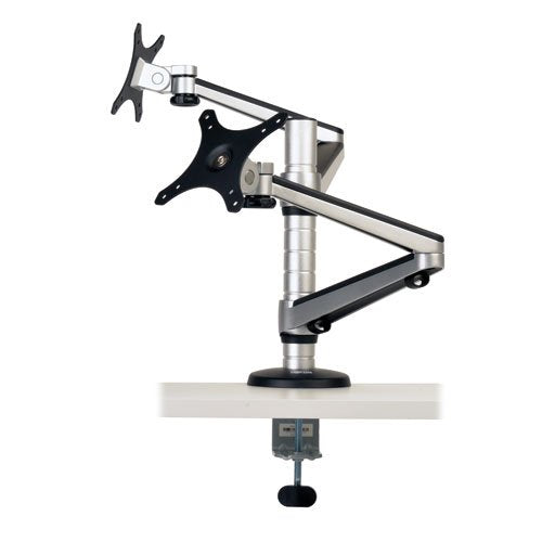 TRIPP LITE DDR1327DCS Dual Display LCD Desk Mount Arm Swivel Tilt for 13-27 Inches Flat Panel