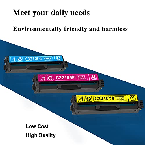 3 Pack(C/M/Y) C3210C0 C3210M0 C3210Y0 C3224 Remanufactured Toner Cartridge Replacement for Lexmark C3224dw C3326dw MC3224dwe MC3224adwe MC3326adwe Printer Toner.