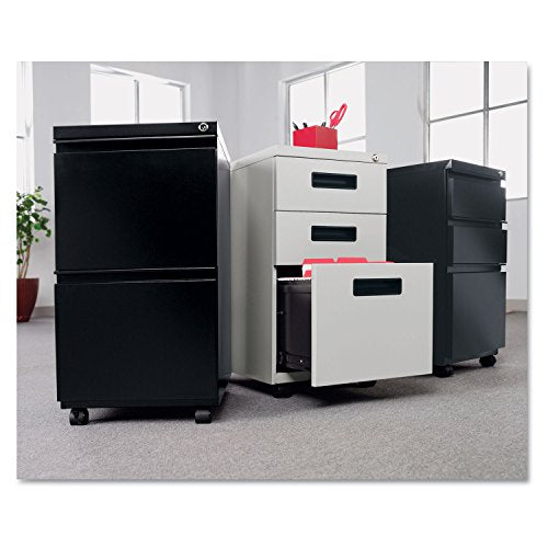 Alera Metal Pedestal File with Three Drawers - Light Gray