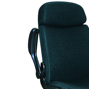 Mayline 6446AGBLT Comfort Series Big and Tall 500 lb. Task Chair with Pivot Arms, Black Leather