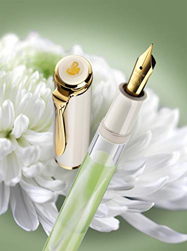 Pelikan Tradition M200 Pastel Green Fountain Pen, Fine Nib, 1 Each (815253)