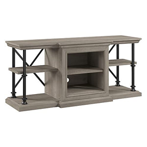 Bush Furniture Coliseum Designer Desk and Chair Set with Lateral File Cabinet, Bookcase, 60W, Driftwood Gray